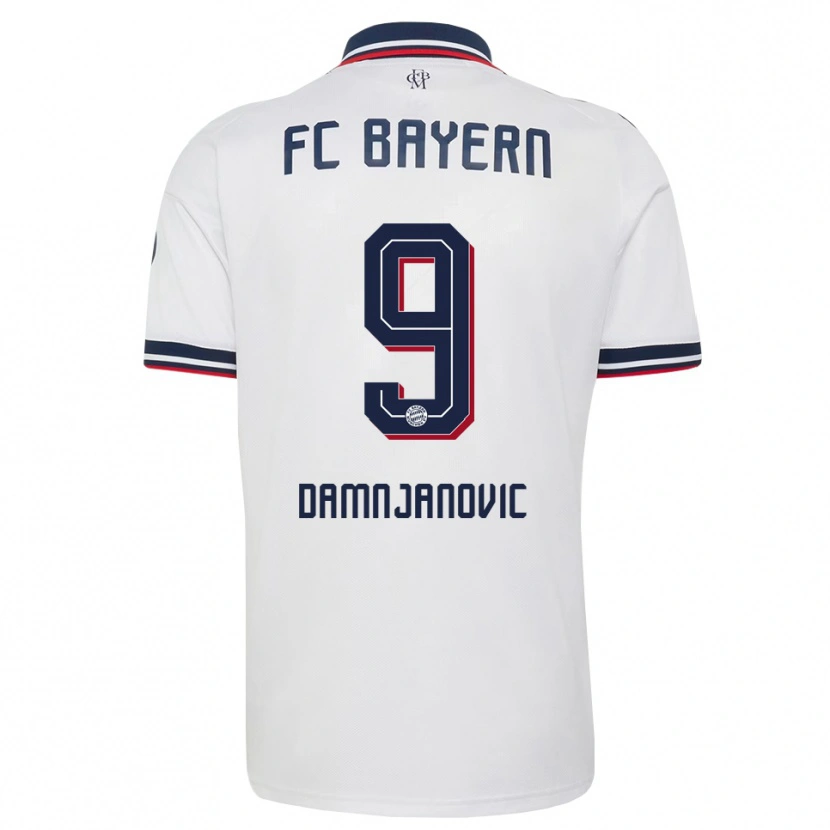 Danxen Hombre Camiseta Jovana Damnjanovic #9 Gris Blanco Rojo 2ª Equipación 2026/27 La Camisa