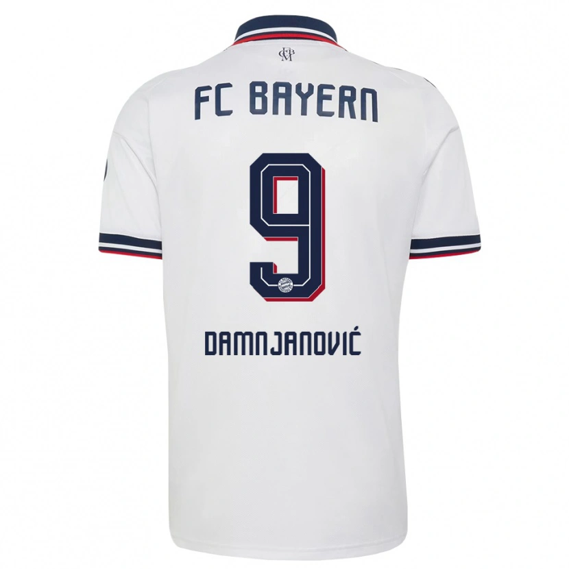 Danxen Hombre Camiseta Jovana Damnjanović #9 Gris Blanco Rojo 2ª Equipación 2026/27 La Camisa