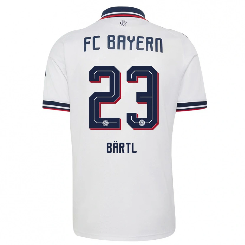 Danxen Hombre Camiseta Jannis Bärtl #23 Gris Blanco Rojo 2ª Equipación 2026/27 La Camisa