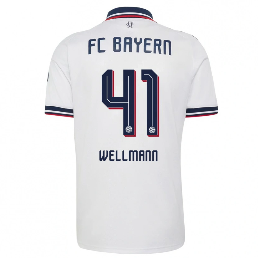 Danxen Hombre Camiseta Anna Wellmann #41 Gris Blanco Rojo 2ª Equipación 2026/27 La Camisa