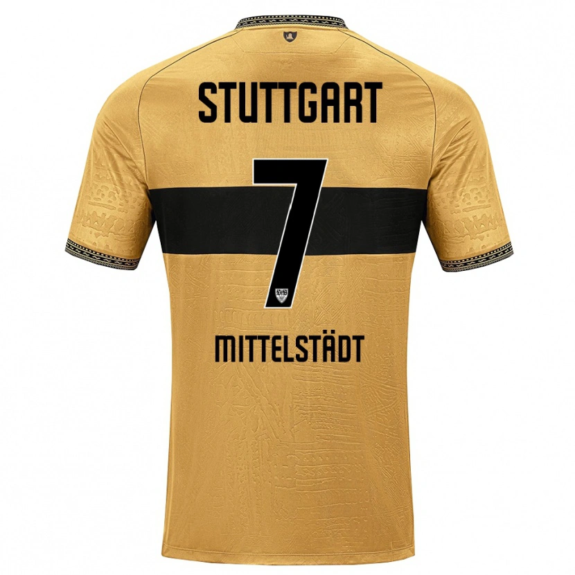 Danxen Hombre Camiseta Maximilian Mittelstädt #7 Blanco Negro Marrón 2ª Equipación 2026/27 La Camisa