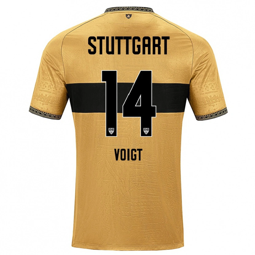 Danxen Hombre Camiseta Max Voigt #14 Blanco Negro Marrón 2ª Equipación 2026/27 La Camisa