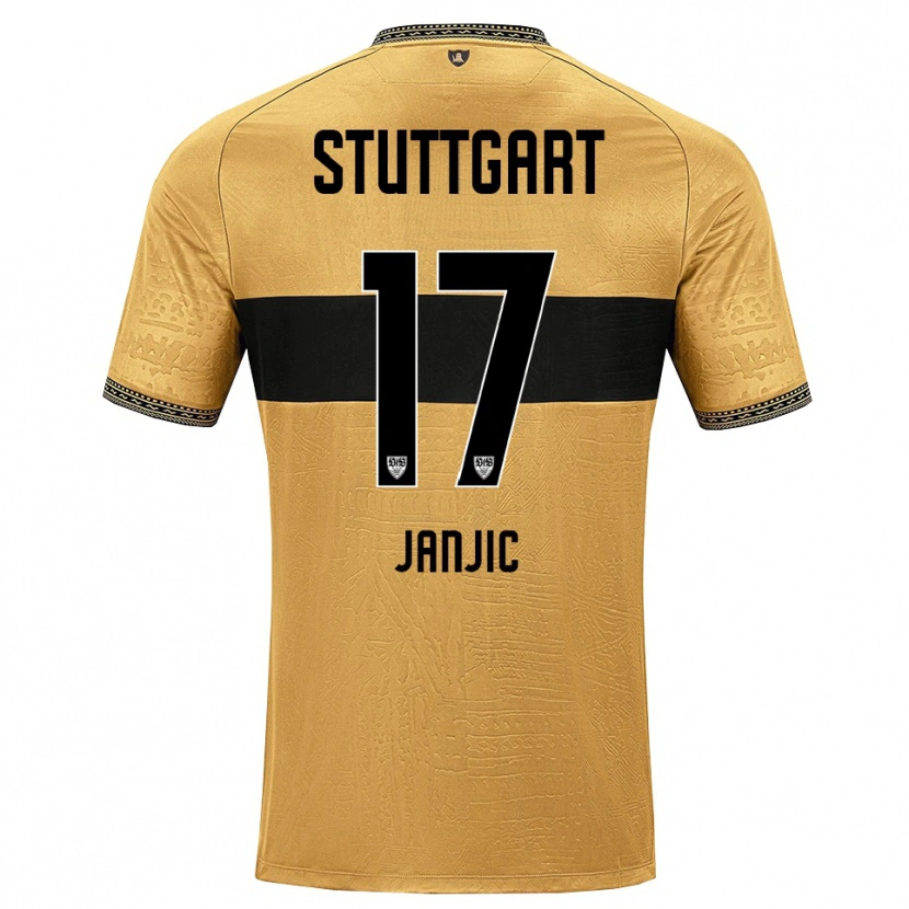 Danxen Hombre Camiseta Antonijo Janjic #17 Blanco Negro Marrón 2ª Equipación 2026/27 La Camisa