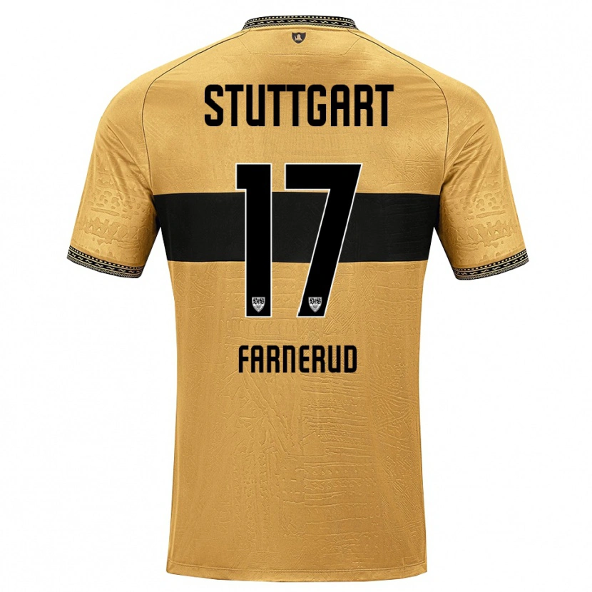 Danxen Hombre Camiseta Colin Farnerud #17 Blanco Negro Marrón 2ª Equipación 2026/27 La Camisa
