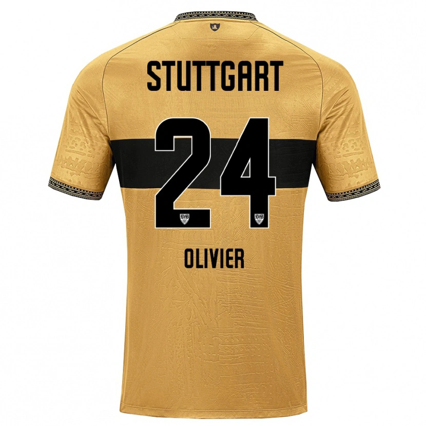 Danxen Hombre Camiseta Christopher Olivier #24 Blanco Negro Marrón 2ª Equipación 2026/27 La Camisa