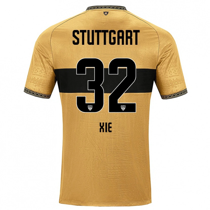 Danxen Hombre Camiseta Alexander Xie #32 Blanco Negro Marrón 2ª Equipación 2026/27 La Camisa
