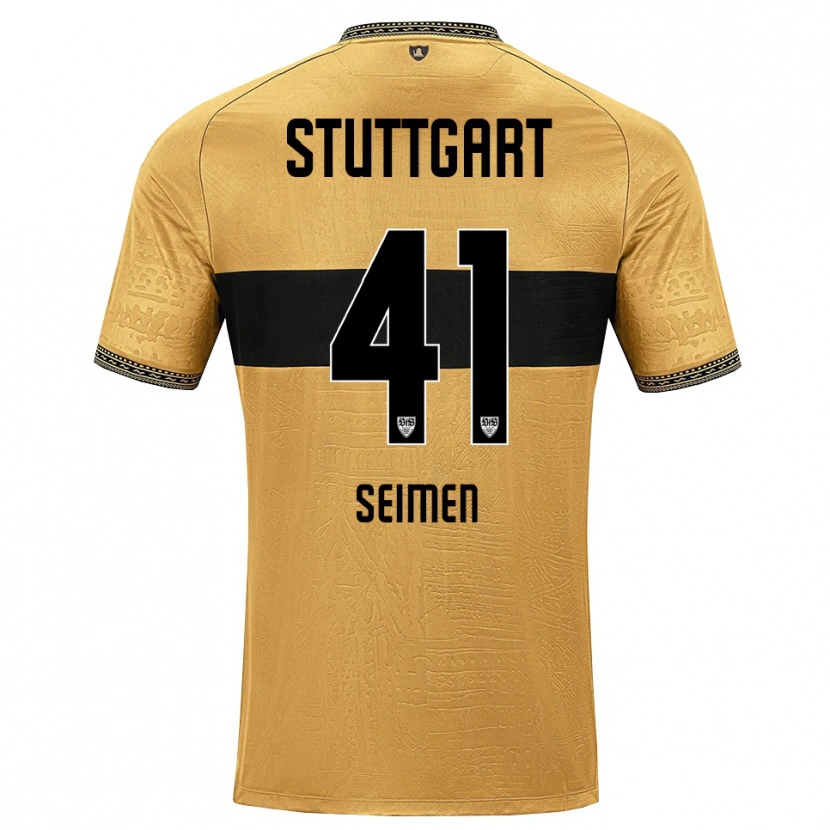 Danxen Hombre Camiseta Dennis Seimen #41 Blanco Negro Marrón 2ª Equipación 2026/27 La Camisa