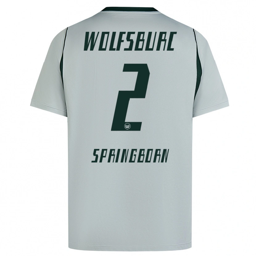 Danxen Hombre Camiseta Noah Springborn #2 Verde Gris 2ª Equipación 2026/27 La Camisa