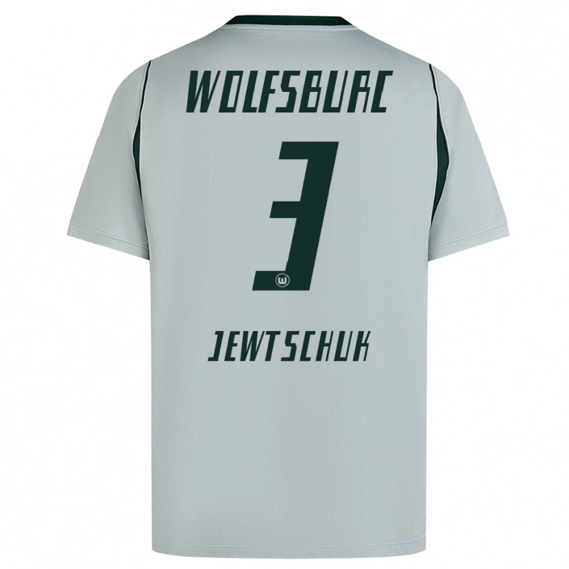 Danxen Hombre Camiseta Alexej Jewtschuk #3 Verde Gris 2ª Equipación 2026/27 La Camisa