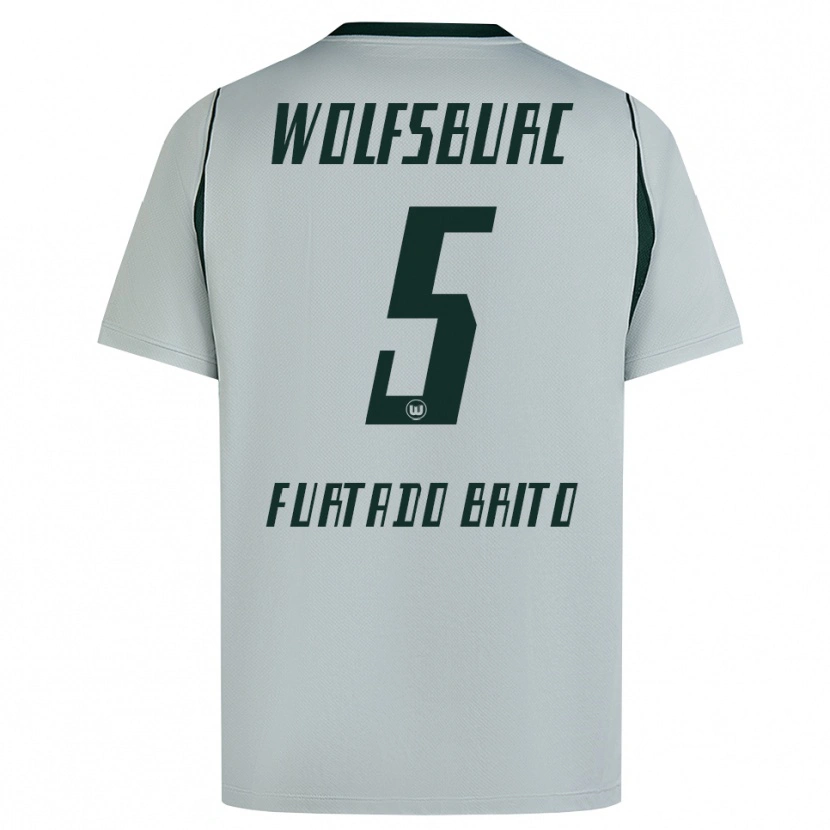 Danxen Hombre Camiseta Dinaylo Furtado Brito #5 Verde Gris 2ª Equipación 2026/27 La Camisa