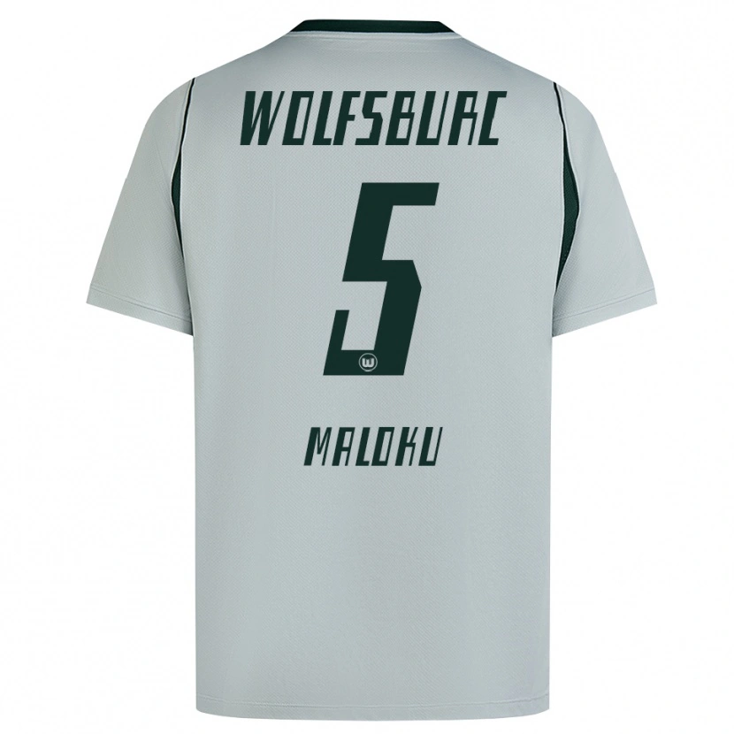 Danxen Hombre Camiseta Enuar Maloku #5 Verde Gris 2ª Equipación 2026/27 La Camisa