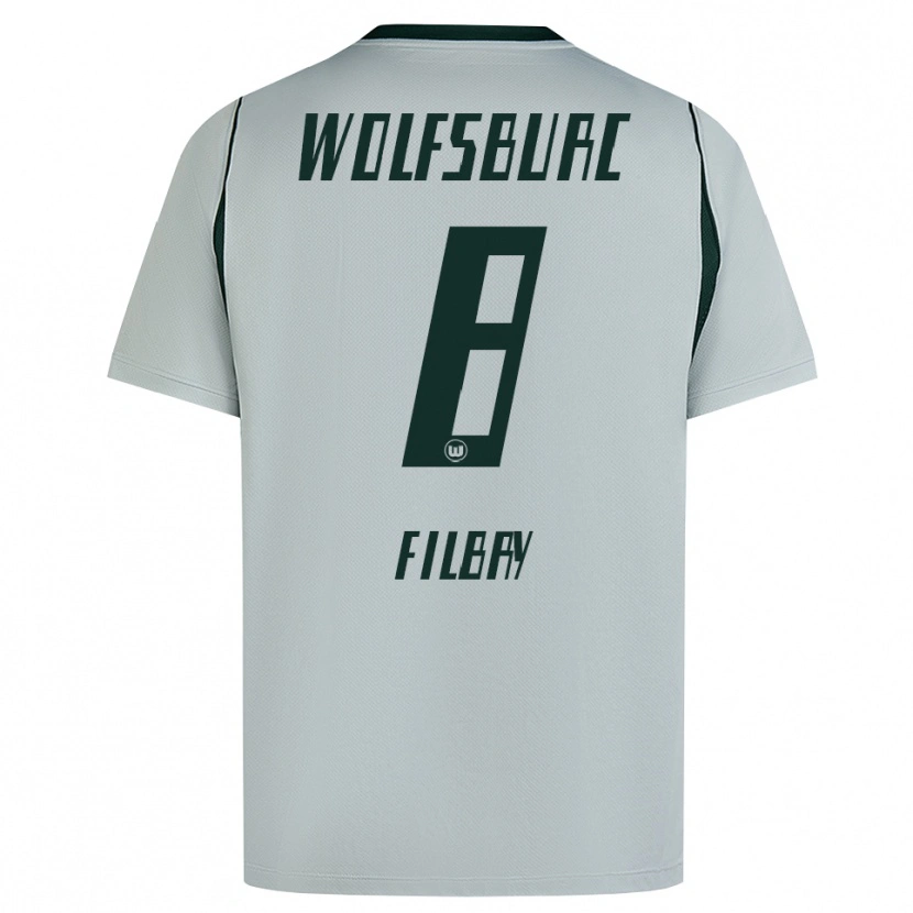 Danxen Hombre Camiseta Arne Filbry #8 Verde Gris 2ª Equipación 2026/27 La Camisa