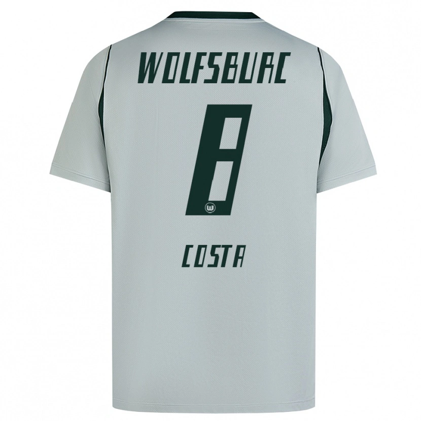 Danxen Hombre Camiseta Jesse Costa #8 Verde Gris 2ª Equipación 2026/27 La Camisa