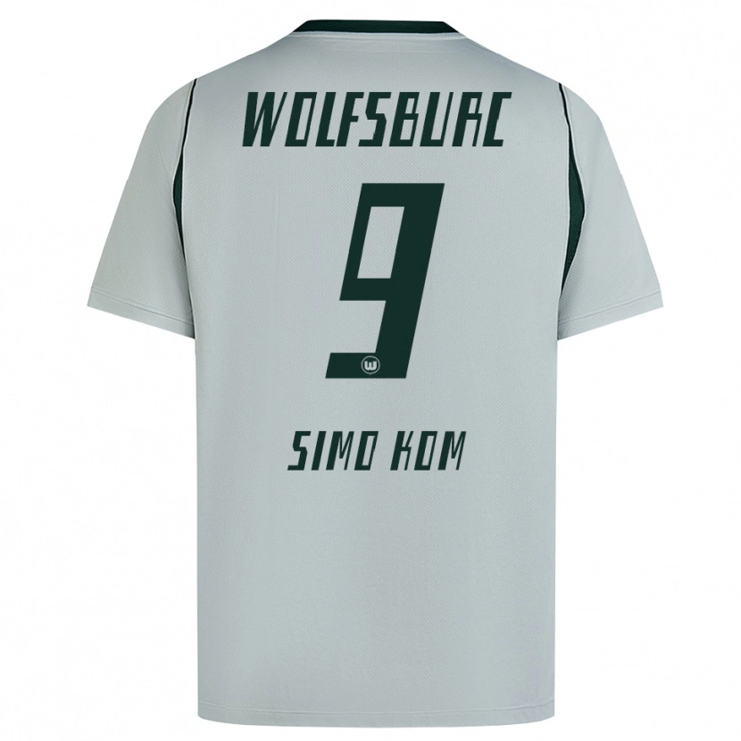 Danxen Hombre Camiseta Yvan Simo Kom #9 Verde Gris 2ª Equipación 2026/27 La Camisa