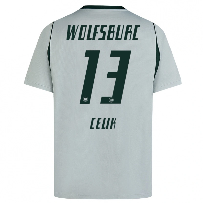 Danxen Hombre Camiseta Dennis Celik #13 Verde Gris 2ª Equipación 2026/27 La Camisa