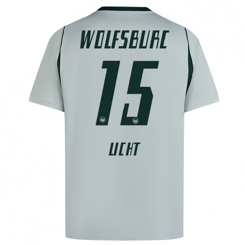 Danxen Hombre Camiseta Philipp Licht #15 Verde Gris 2ª Equipación 2026/27 La Camisa
