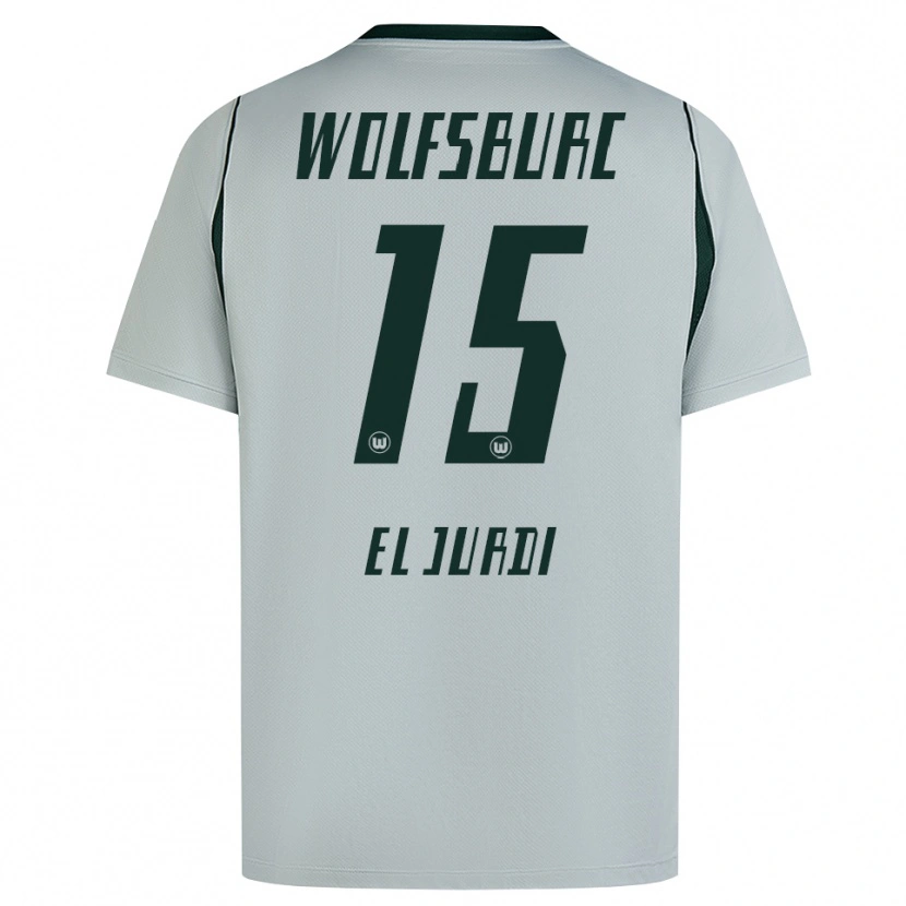 Danxen Hombre Camiseta Joud El Jurdi #15 Verde Gris 2ª Equipación 2026/27 La Camisa