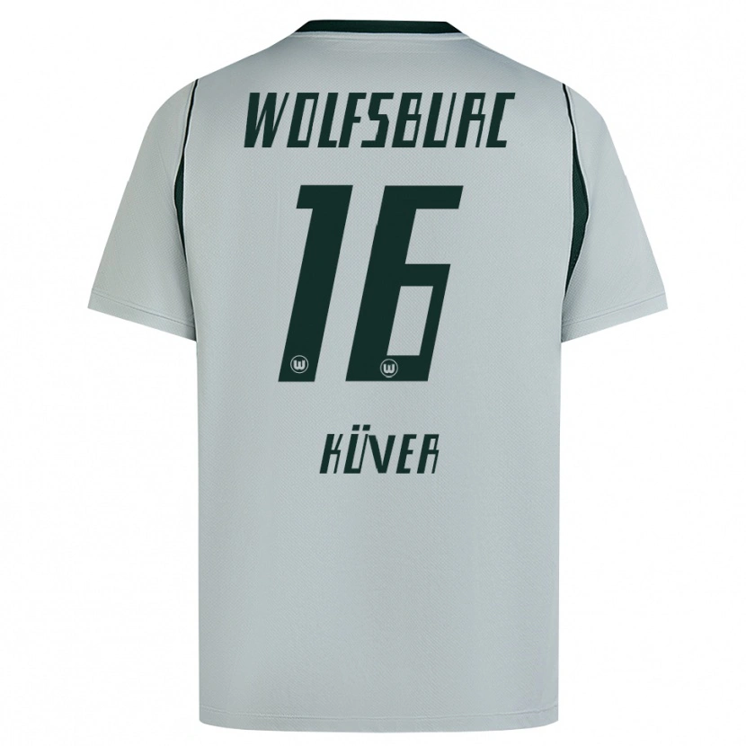 Danxen Hombre Camiseta Camilla Küver #16 Verde Gris 2ª Equipación 2026/27 La Camisa