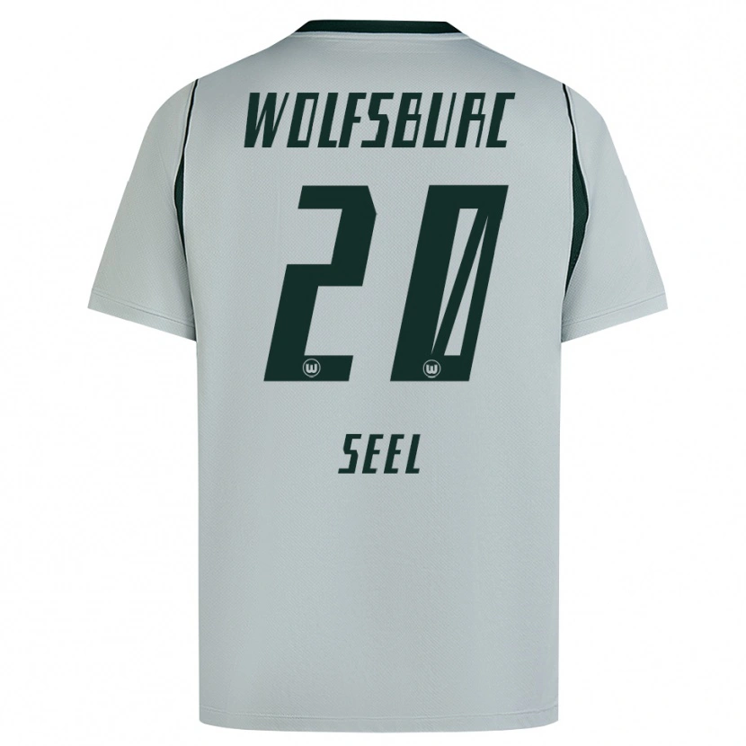 Danxen Hombre Camiseta William Seel #20 Verde Gris 2ª Equipación 2026/27 La Camisa