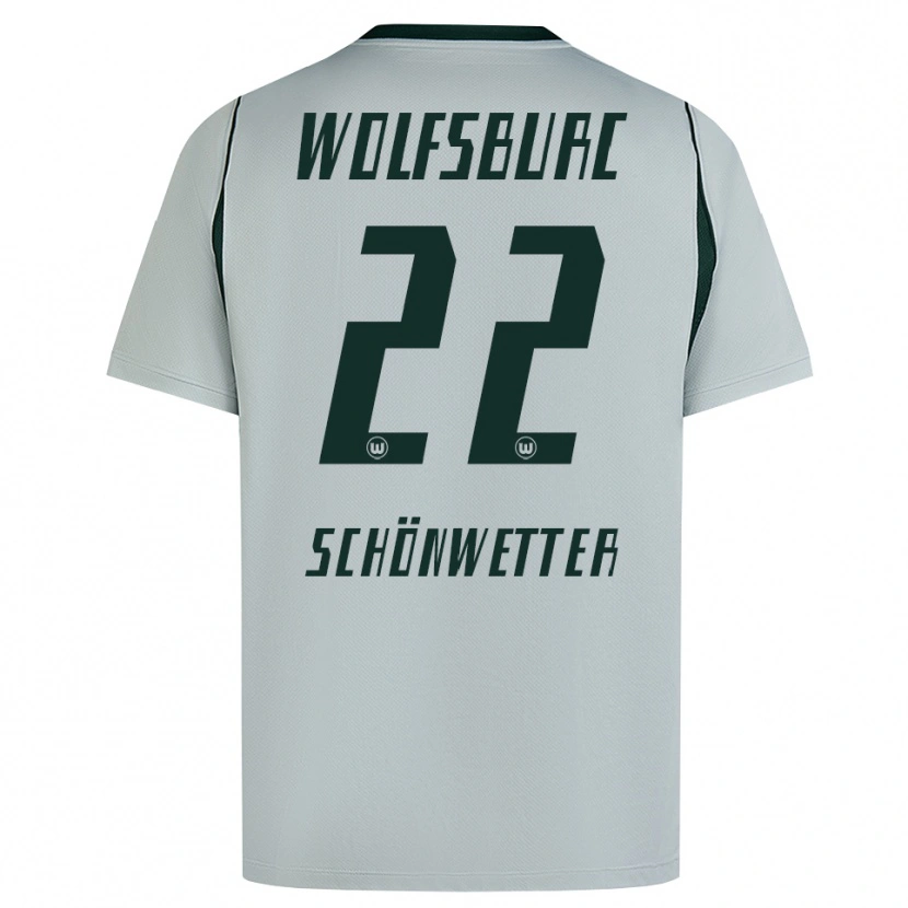 Danxen Hombre Camiseta Christina Schönwetter #22 Verde Gris 2ª Equipación 2026/27 La Camisa