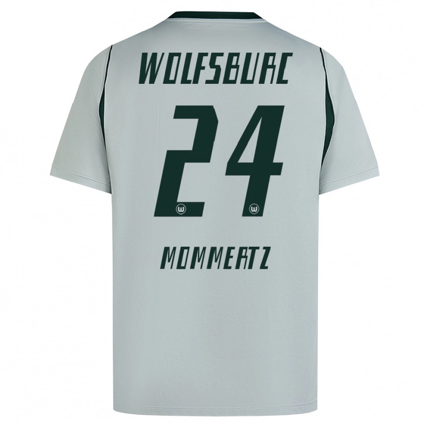 Danxen Hombre Camiseta Benjamin Mommertz #24 Verde Gris 2ª Equipación 2026/27 La Camisa