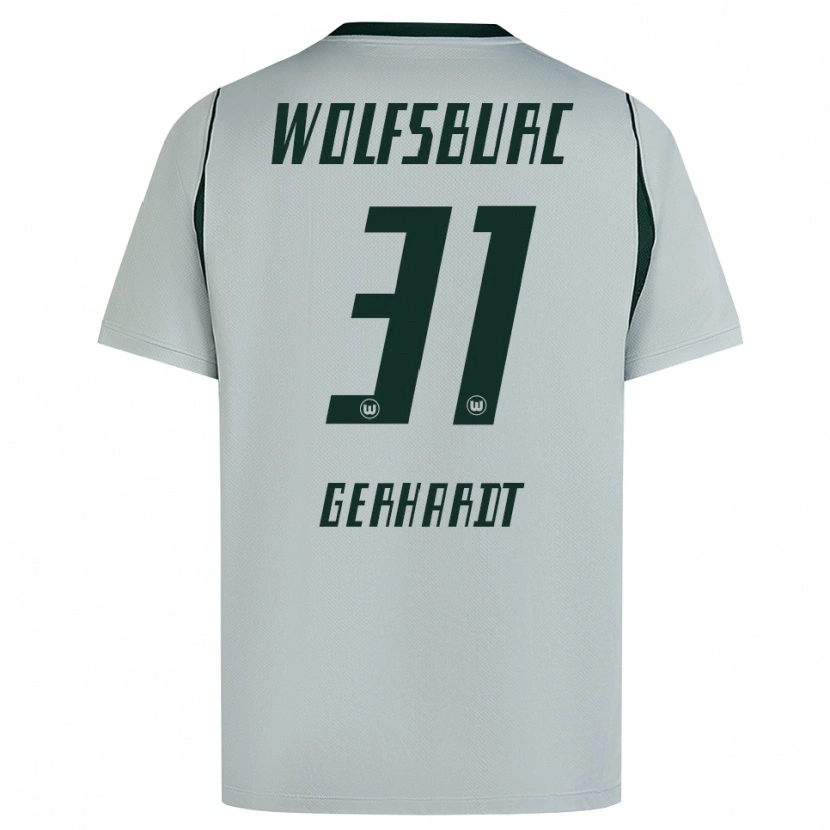 Danxen Hombre Camiseta Yannick Gerhardt #31 Verde Gris 2ª Equipación 2026/27 La Camisa