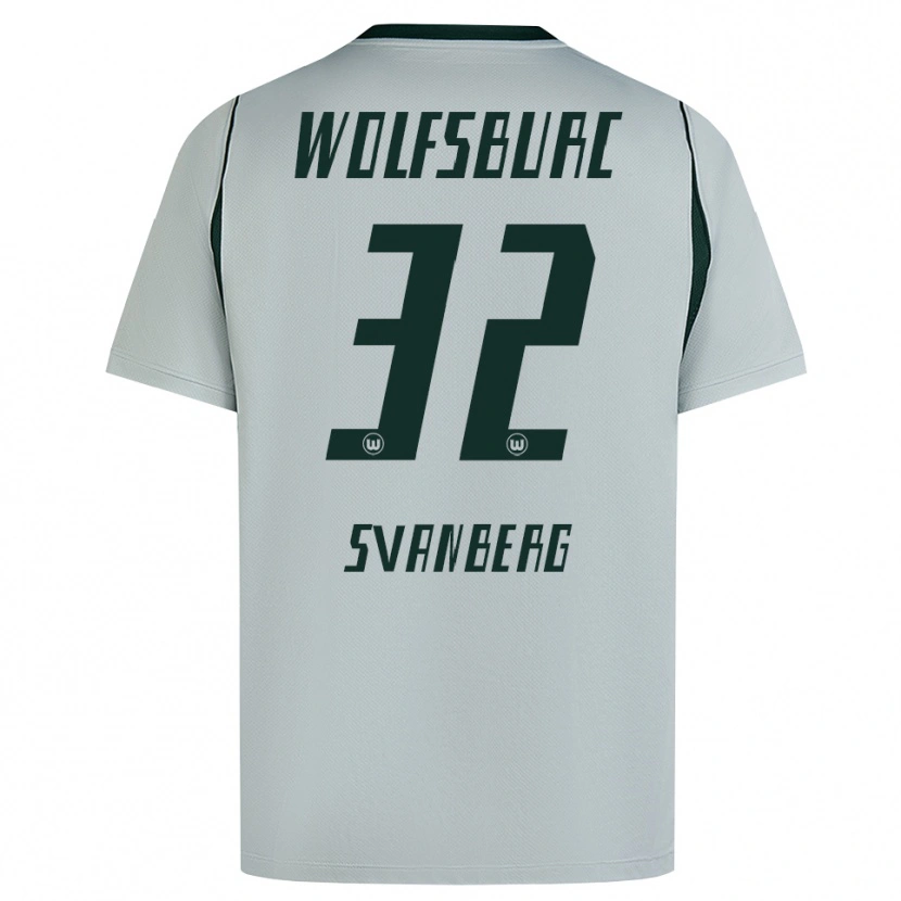 Danxen Hombre Camiseta Mattias Svanberg #32 Verde Gris 2ª Equipación 2026/27 La Camisa