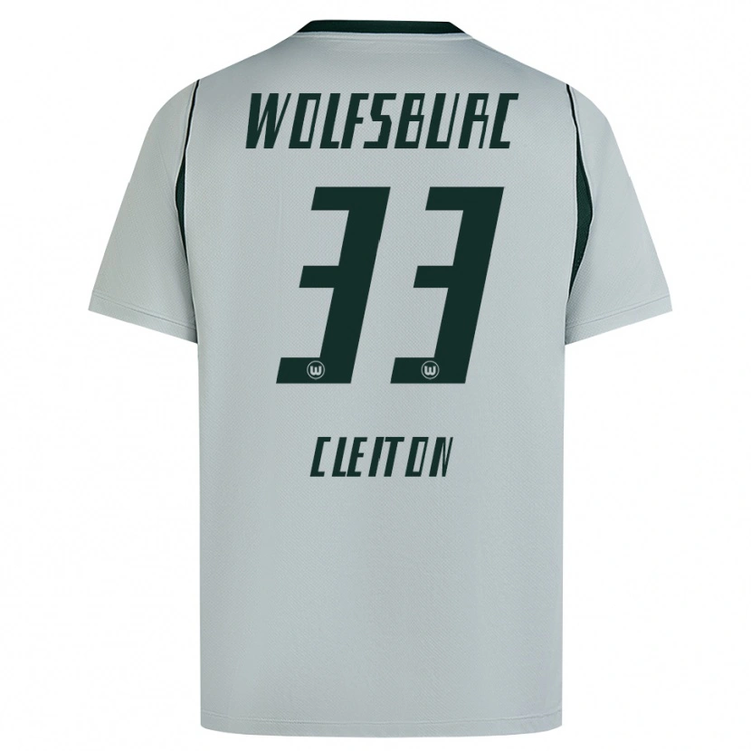 Danxen Hombre Camiseta Cleiton Santana Dos Santos #33 Verde Gris 2ª Equipación 2026/27 La Camisa