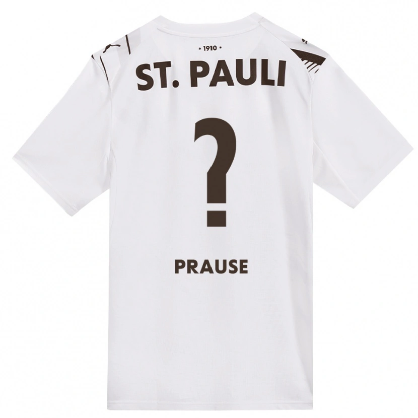 Danxen Hombre Camiseta Sebastian Prause #0 Café Blanco Rojo 2ª Equipación 2026/27 La Camisa
