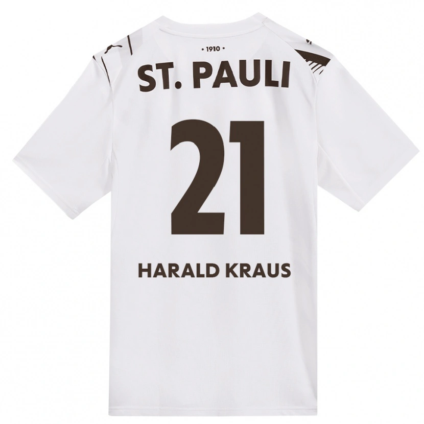 Danxen Hombre Camiseta Stefan Harald Kraus #21 Café Blanco Rojo 2ª Equipación 2026/27 La Camisa