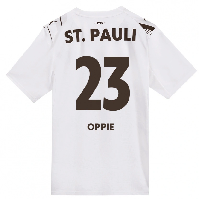 Danxen Hombre Camiseta Louis Oppie #23 Café Blanco Rojo 2ª Equipación 2026/27 La Camisa