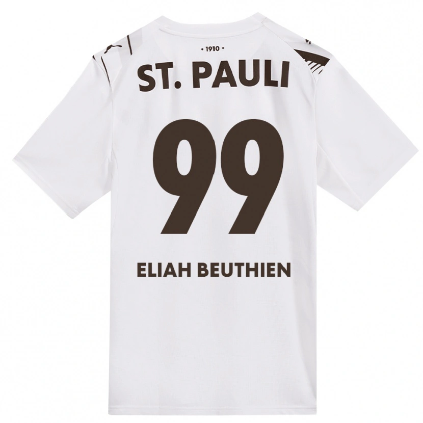 Danxen Hombre Camiseta Jaron Eliah Beuthien #99 Café Blanco Rojo 2ª Equipación 2026/27 La Camisa