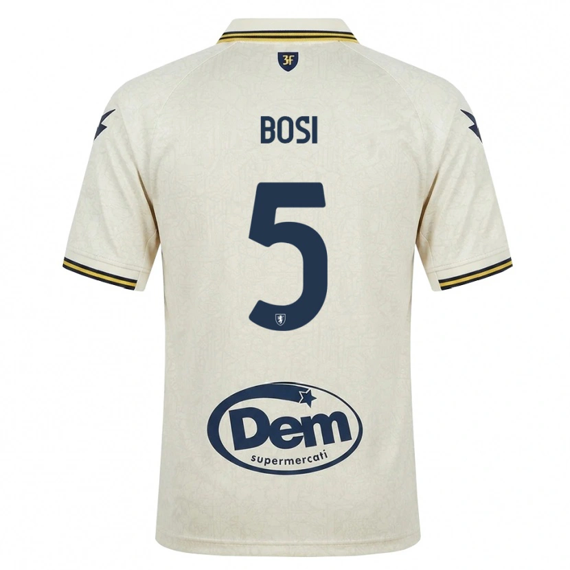 Danxen Hombre Camiseta Giorgio Bosi #5 Oldlace Amarillo Negro 2ª Equipación 2026/27 La Camisa