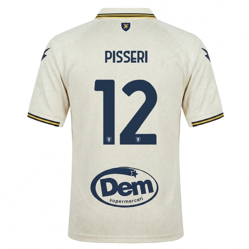 Danxen Hombre Camiseta Matteo Pisseri #12 Oldlace Amarillo Negro 2ª Equipación 2026/27 La Camisa