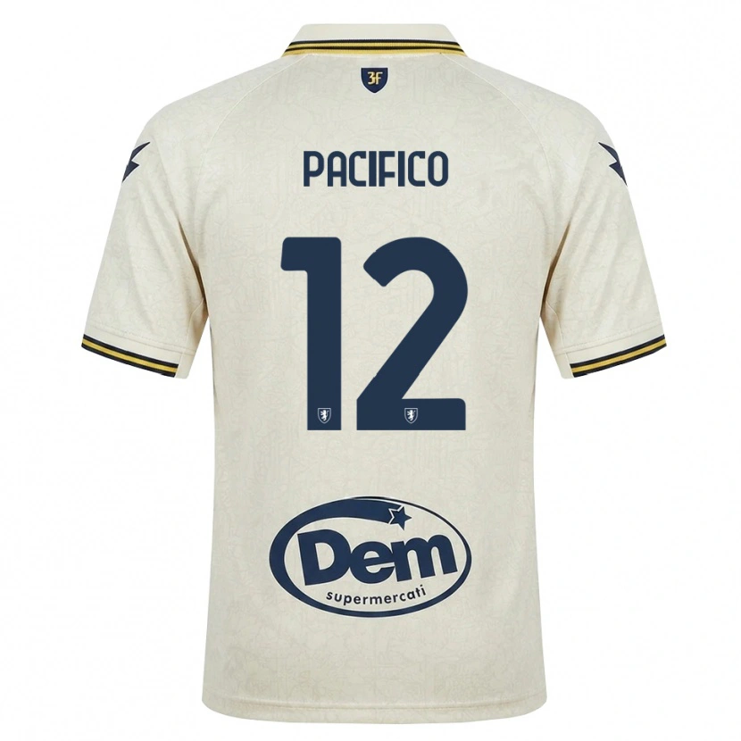 Danxen Hombre Camiseta Federico Pacifico #12 Oldlace Amarillo Negro 2ª Equipación 2026/27 La Camisa