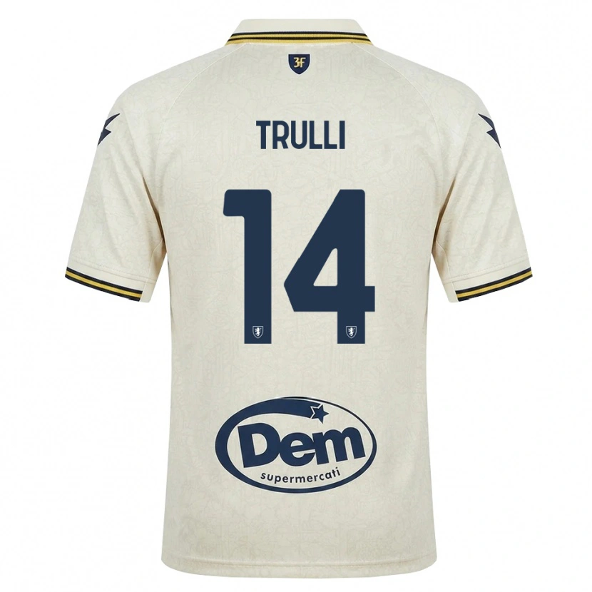 Danxen Hombre Camiseta Lorenzo Trulli #14 Oldlace Amarillo Negro 2ª Equipación 2026/27 La Camisa
