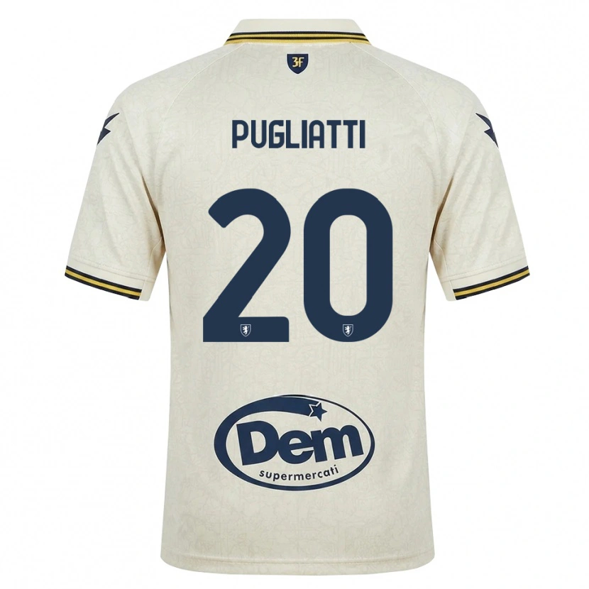 Danxen Hombre Camiseta Davide Pugliatti #20 Oldlace Amarillo Negro 2ª Equipación 2026/27 La Camisa