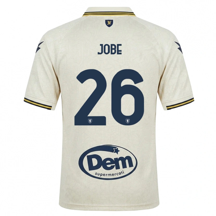 Danxen Hombre Camiseta Amadou Jobe #26 Oldlace Amarillo Negro 2ª Equipación 2026/27 La Camisa