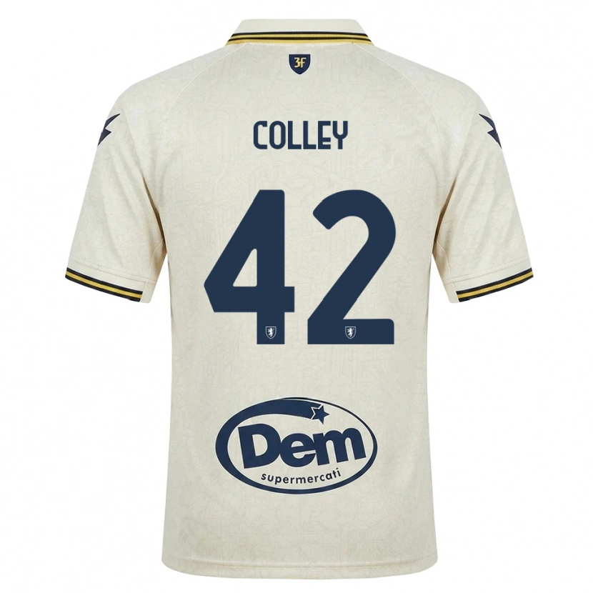 Danxen Hombre Camiseta Muhammed Colley #42 Oldlace Amarillo Negro 2ª Equipación 2026/27 La Camisa