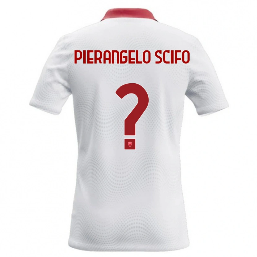 Danxen Hombre Camiseta Dennis Pierange Scifo #0 Blanco Rojo 2ª Equipación 2026/27 La Camisa