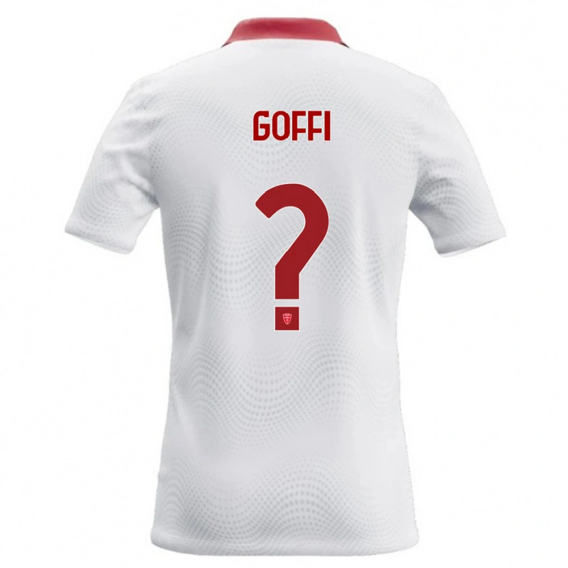 Danxen Hombre Camiseta Tommaso Goffi #0 Blanco Rojo 2ª Equipación 2026/27 La Camisa