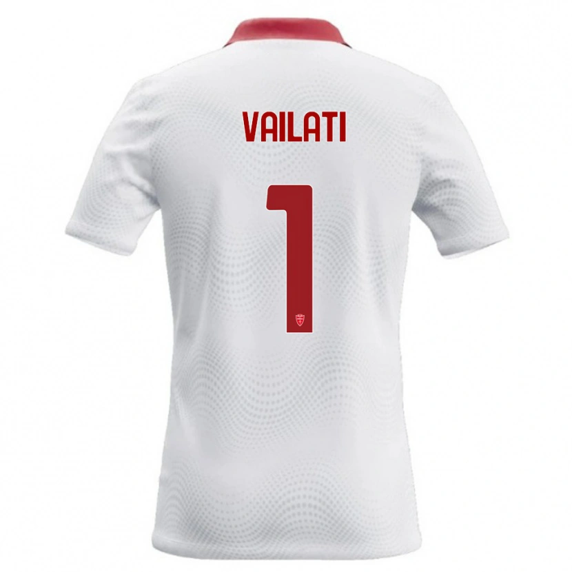 Danxen Hombre Camiseta Andrea Vailati #1 Blanco Rojo 2ª Equipación 2026/27 La Camisa
