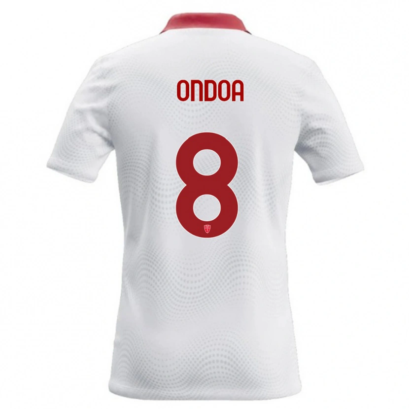 Danxen Hombre Camiseta Foe Ondoa #8 Blanco Rojo 2ª Equipación 2026/27 La Camisa