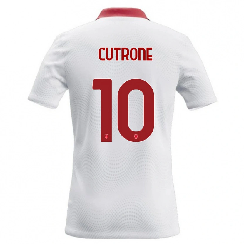 Danxen Hombre Camiseta Patrick Cutrone #10 Blanco Rojo 2ª Equipación 2026/27 La Camisa