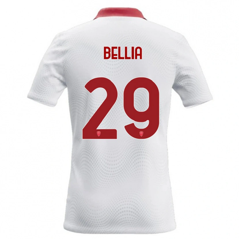 Danxen Hombre Camiseta Edoardo Bellia #29 Blanco Rojo 2ª Equipación 2026/27 La Camisa