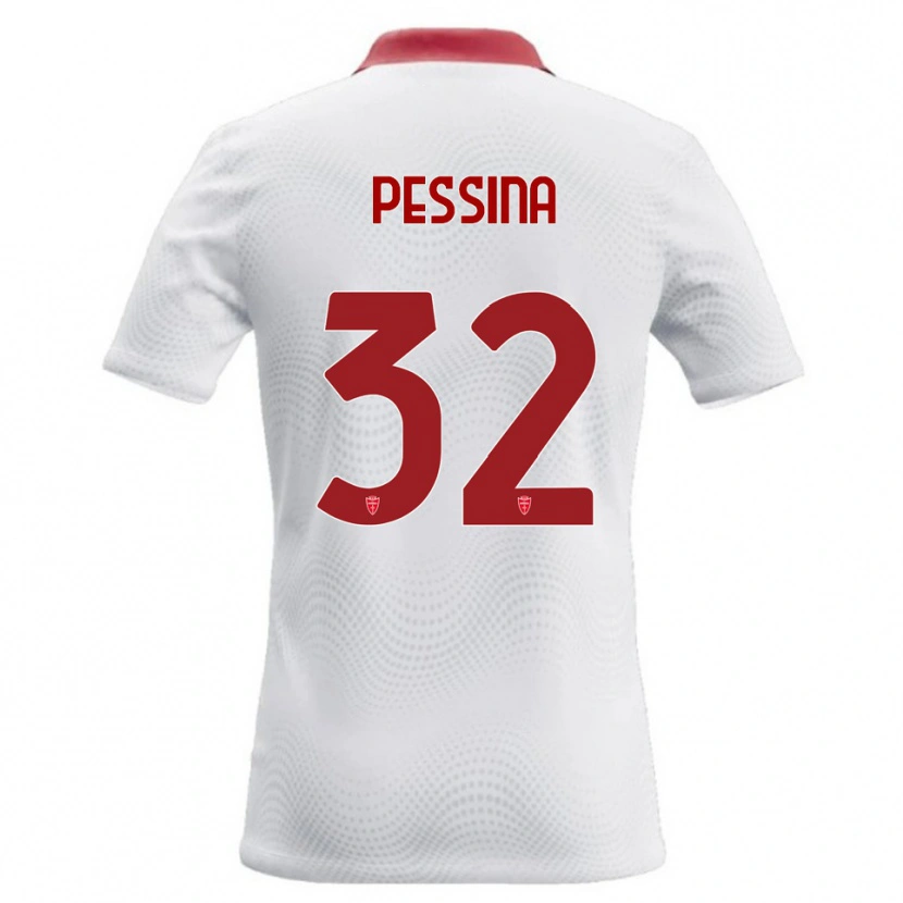 Danxen Hombre Camiseta Matteo Pessina #32 Blanco Rojo 2ª Equipación 2026/27 La Camisa