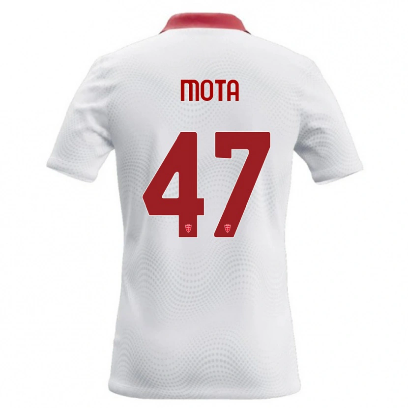 Danxen Hombre Camiseta Dany Mota #47 Blanco Rojo 2ª Equipación 2026/27 La Camisa