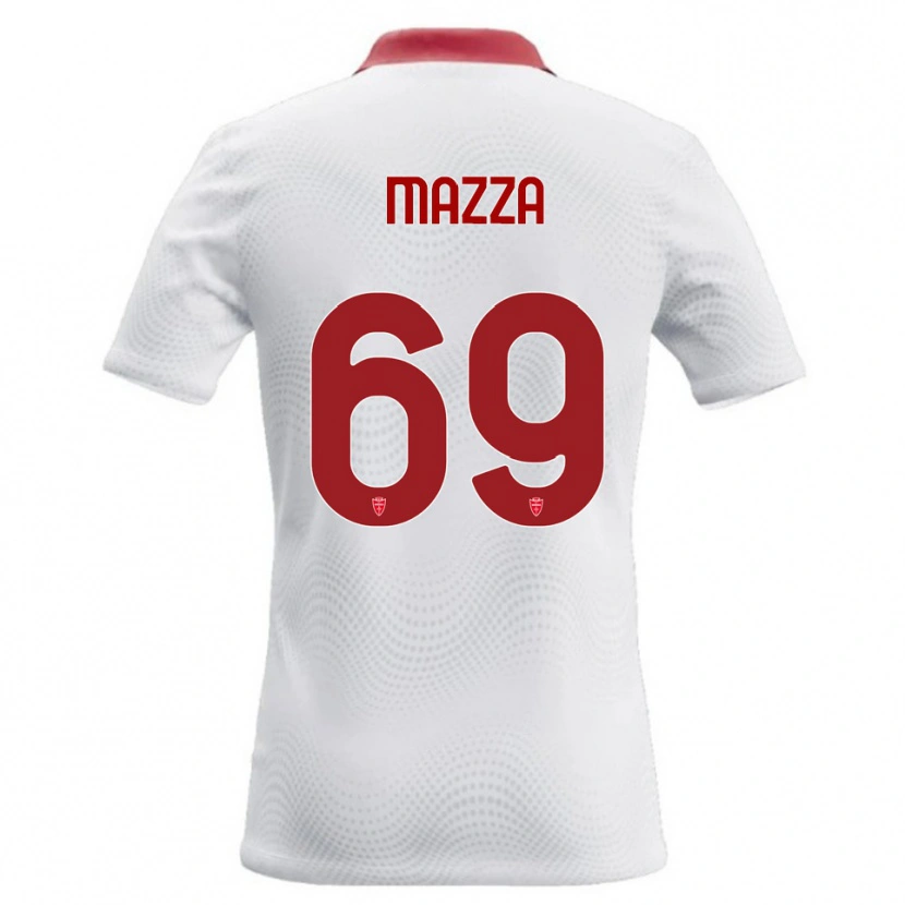 Danxen Hombre Camiseta Andrea Mazza #69 Blanco Rojo 2ª Equipación 2026/27 La Camisa