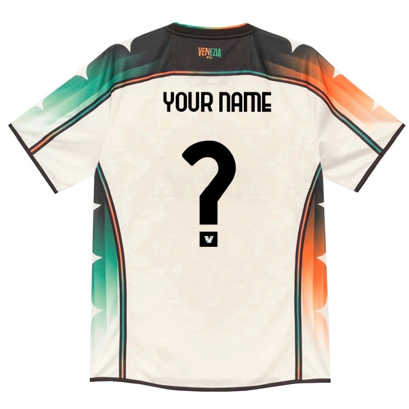 Danxen Hombre Camiseta Su Nombre #0 Oldlace Naranja Verde 2ª Equipación 2026/27 La Camisa
