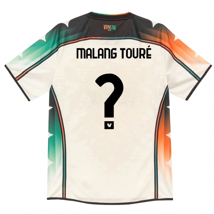 Danxen Hombre Camiseta Mohamed Malang Touré #0 Oldlace Naranja Verde 2ª Equipación 2026/27 La Camisa